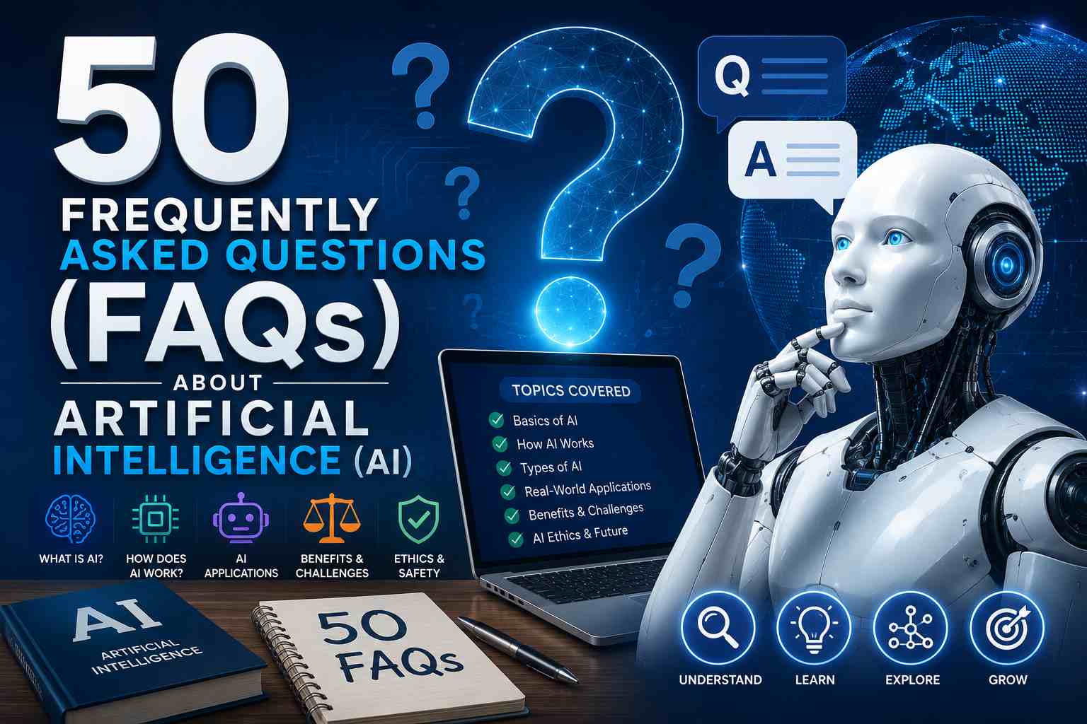 50 Frequently Asked Questions (FAQs) About Artificial Intelligence (AI)