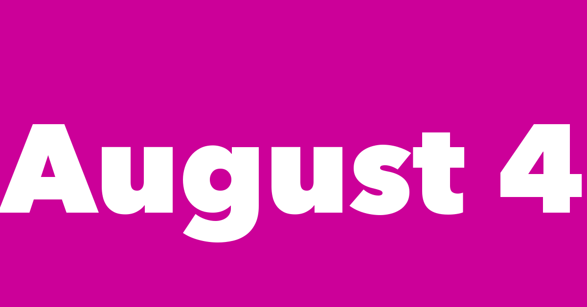 August 4 in Indian History